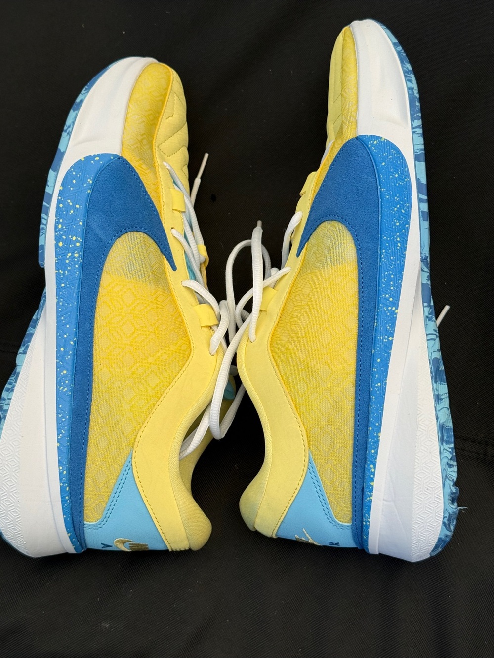Men's Size 14- Nike Zoom Freak 5 Yellow Blue Basketball shoes DX4985 700